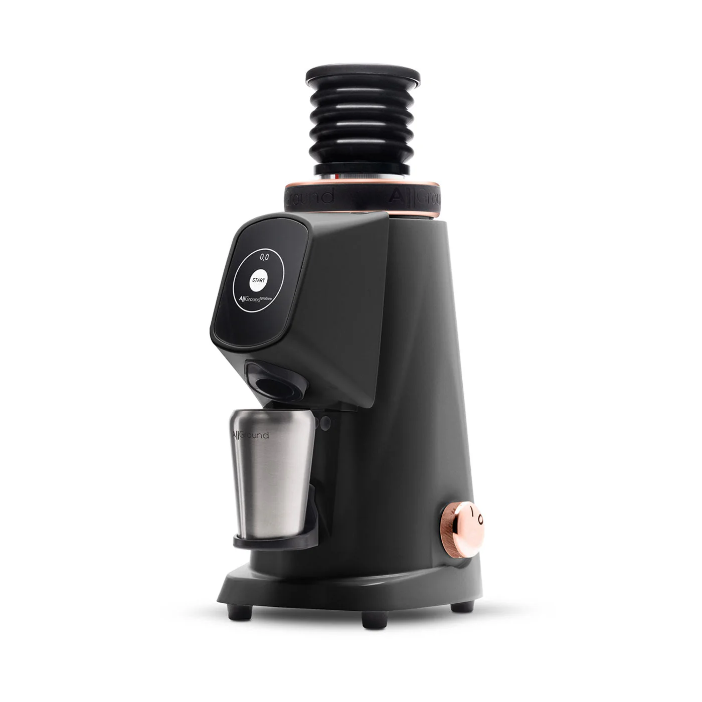 Fiorenzato AllGround ProBrew Filter Coffee Grinder - Black w/ Rose Gold - Image 2
