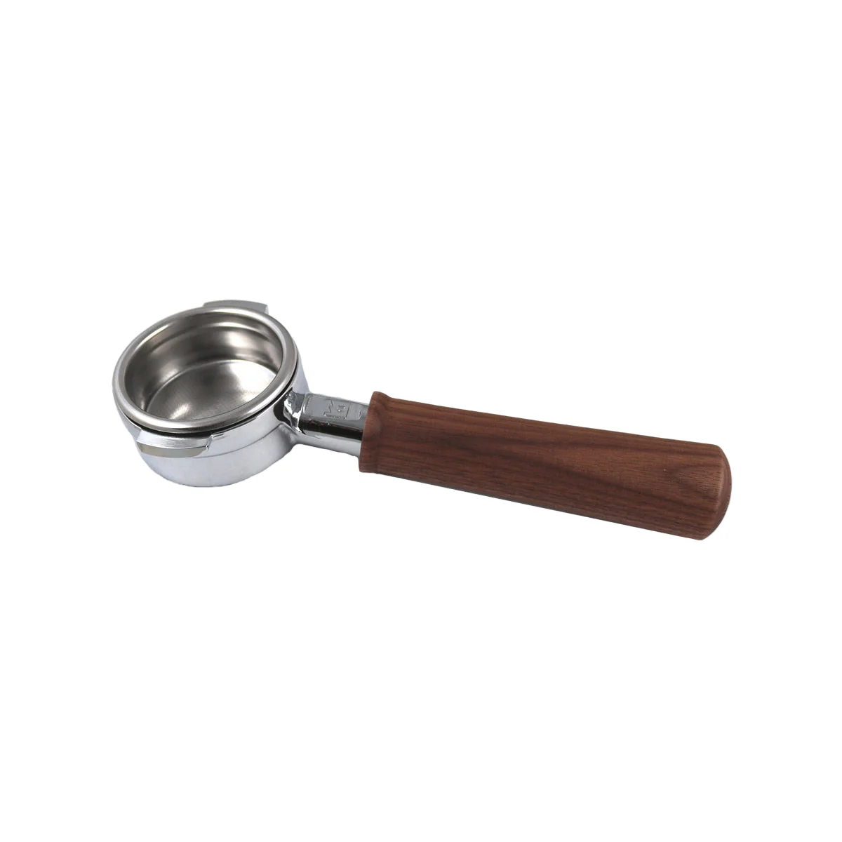 Ascaso Stainless Steel Bottomless Portafilter Complete - Walnut