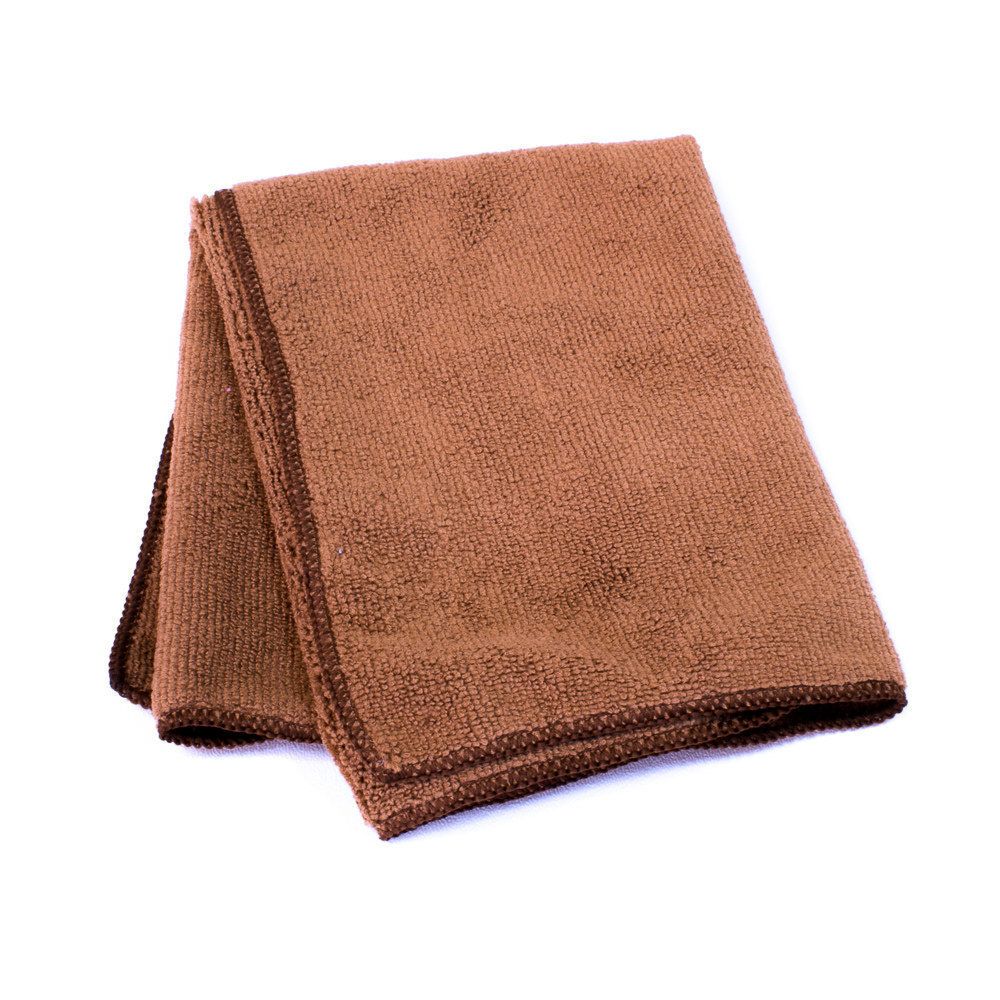Brown Microfiber Cloth Towel 16" x 16" - Image 2