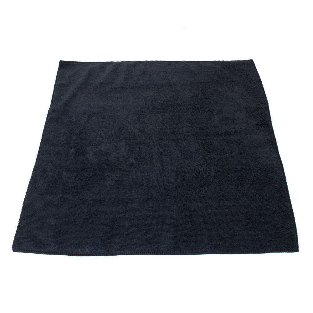 Microfiber Black Cloth Towel 16" x 16" - Image 2