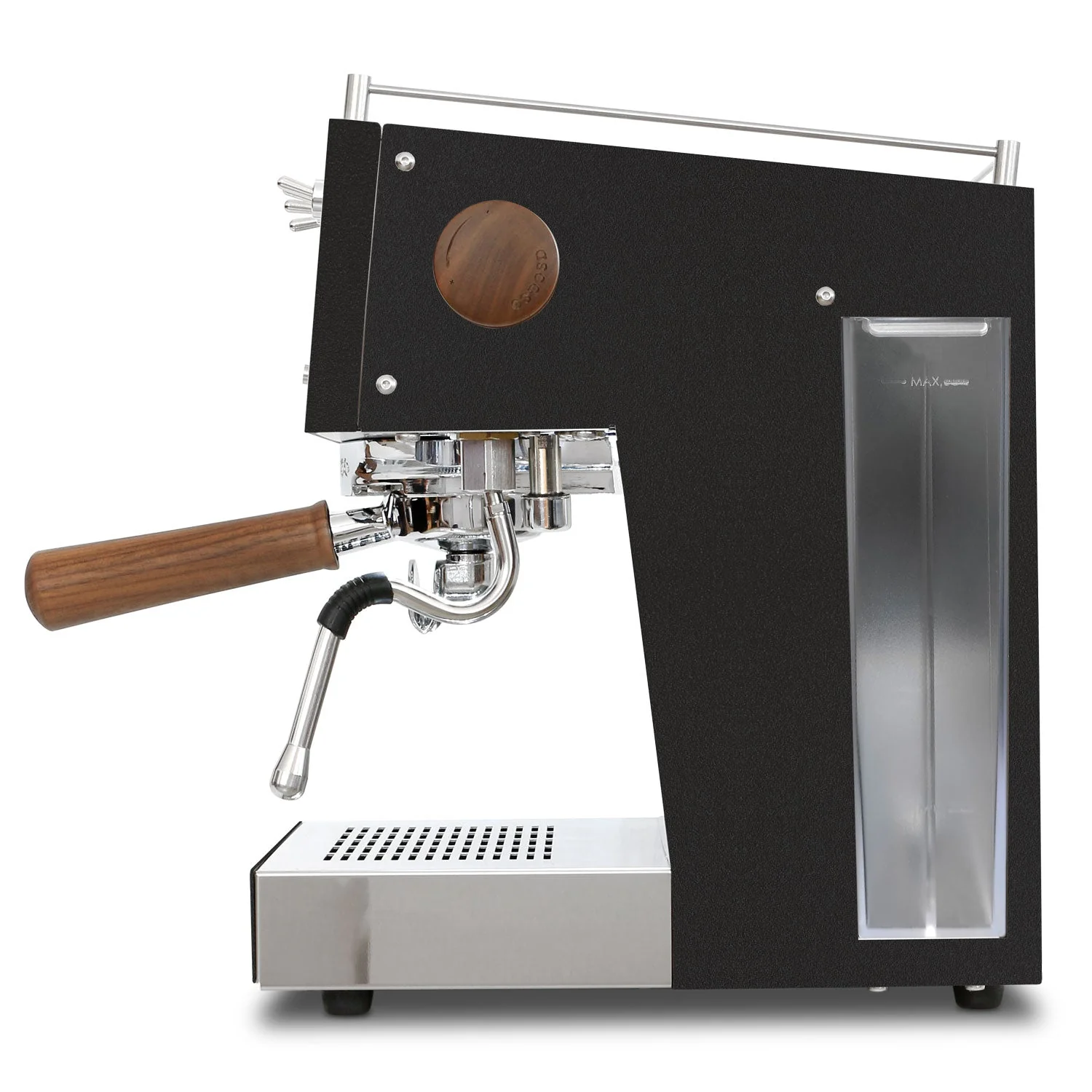 Refurbished Steel DUO PID, Programmable Espresso Machine w/ Volumetric Controller, Dual Thermoblock, 120V (Black) - Image 4